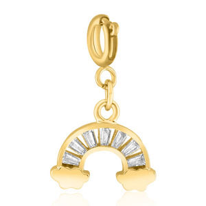 Cubic Zirconia Rainbow Charm